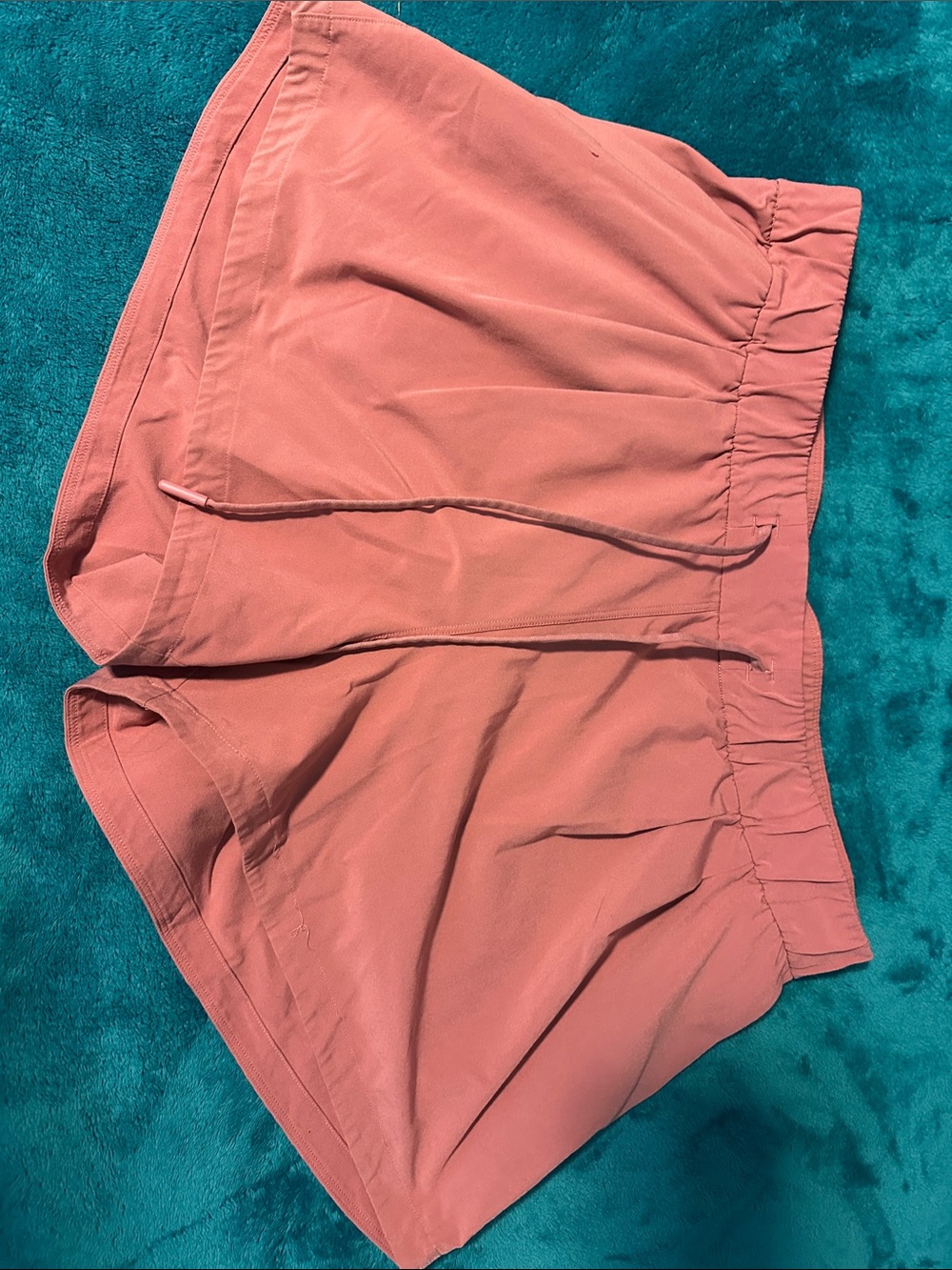 Lululemon Women's Dusty Pink Elastic-Waist Shorts